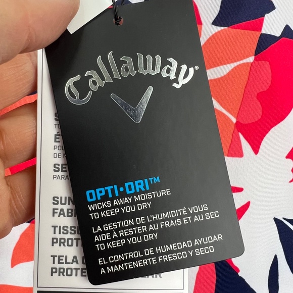 ⛳️NWT🤩 |•CALLAWAY•| Colorful Zip Golf Pullover Size Medium - Picture 6 of 11